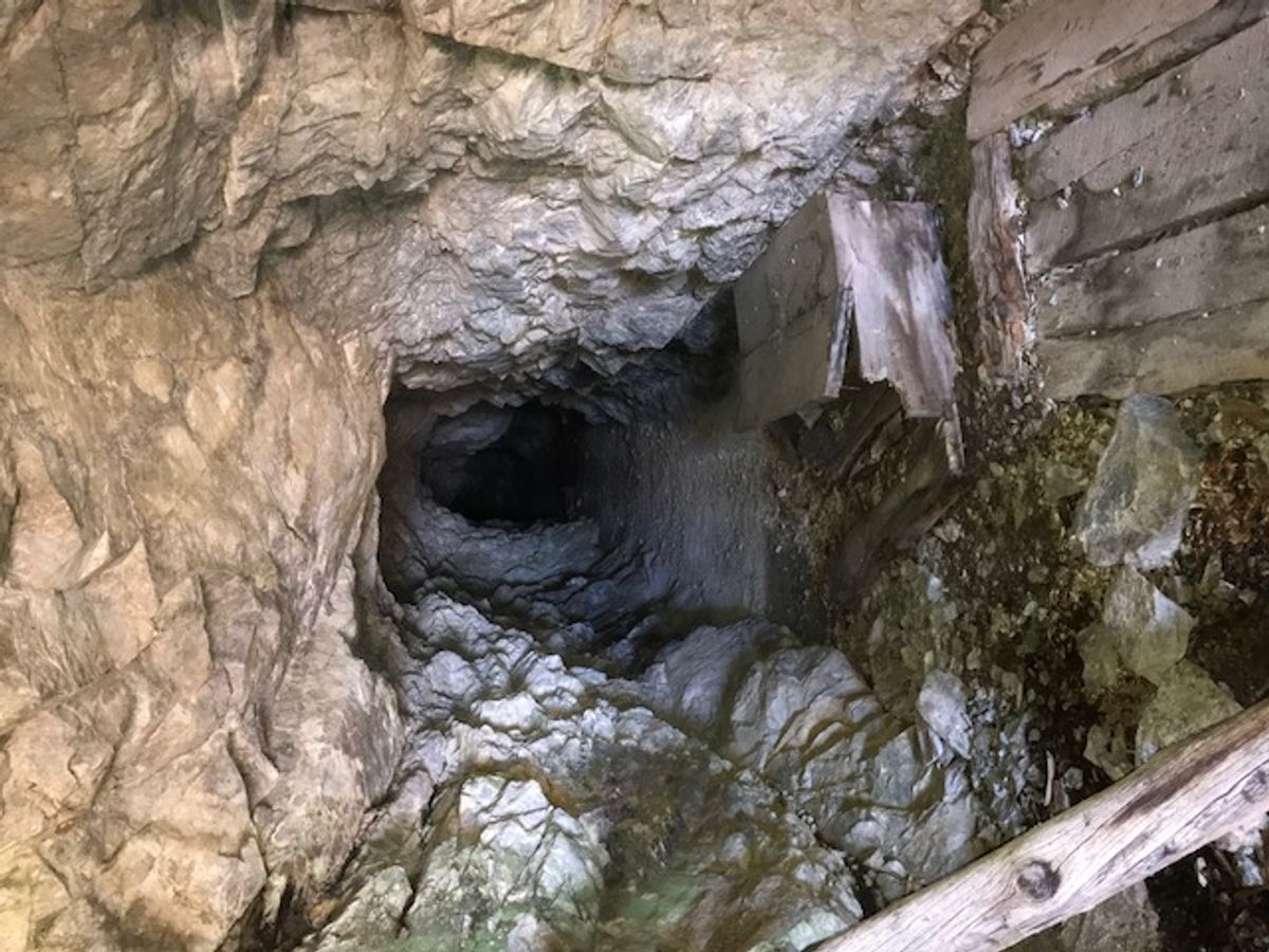 A mine in the local Sangre de Cristo mountains