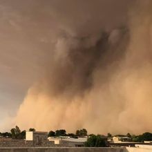 Dust storm in Senegal
