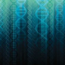 illustration of many DNA strands